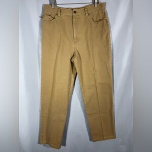 Lauren Jeans Co Ralph Lauren Womens Classic Straight Light Brown Relaxed Sz 12